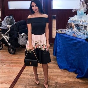 Ted Baker Off Shoulder Floral Skater Dress Size 0